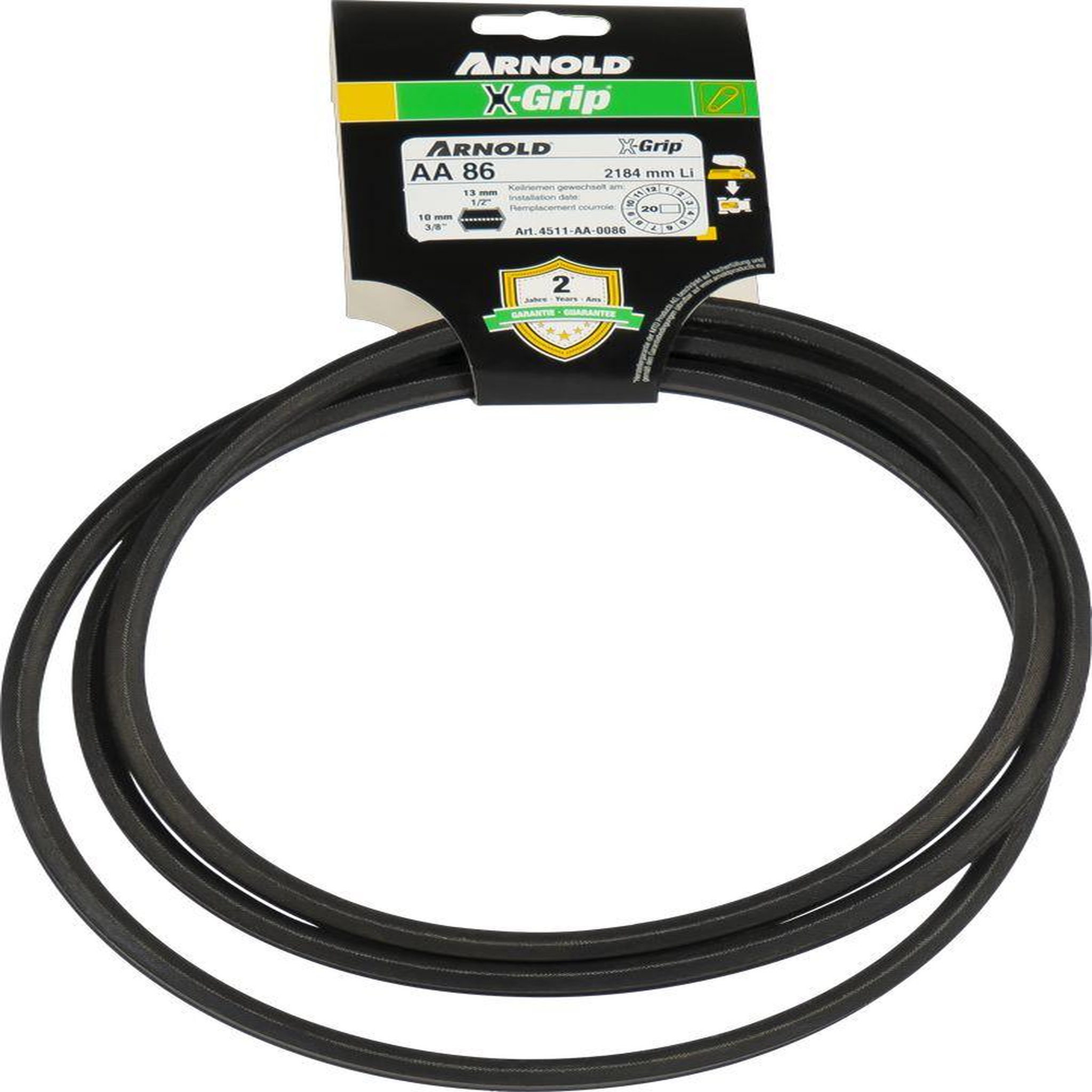 ARNOLD Courroie hexagonale x-grip de type aa 86