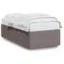 Voir la diapositive 2 : VIDAXL Cadre de lit sans matelas taupe 90x190 cm tissu