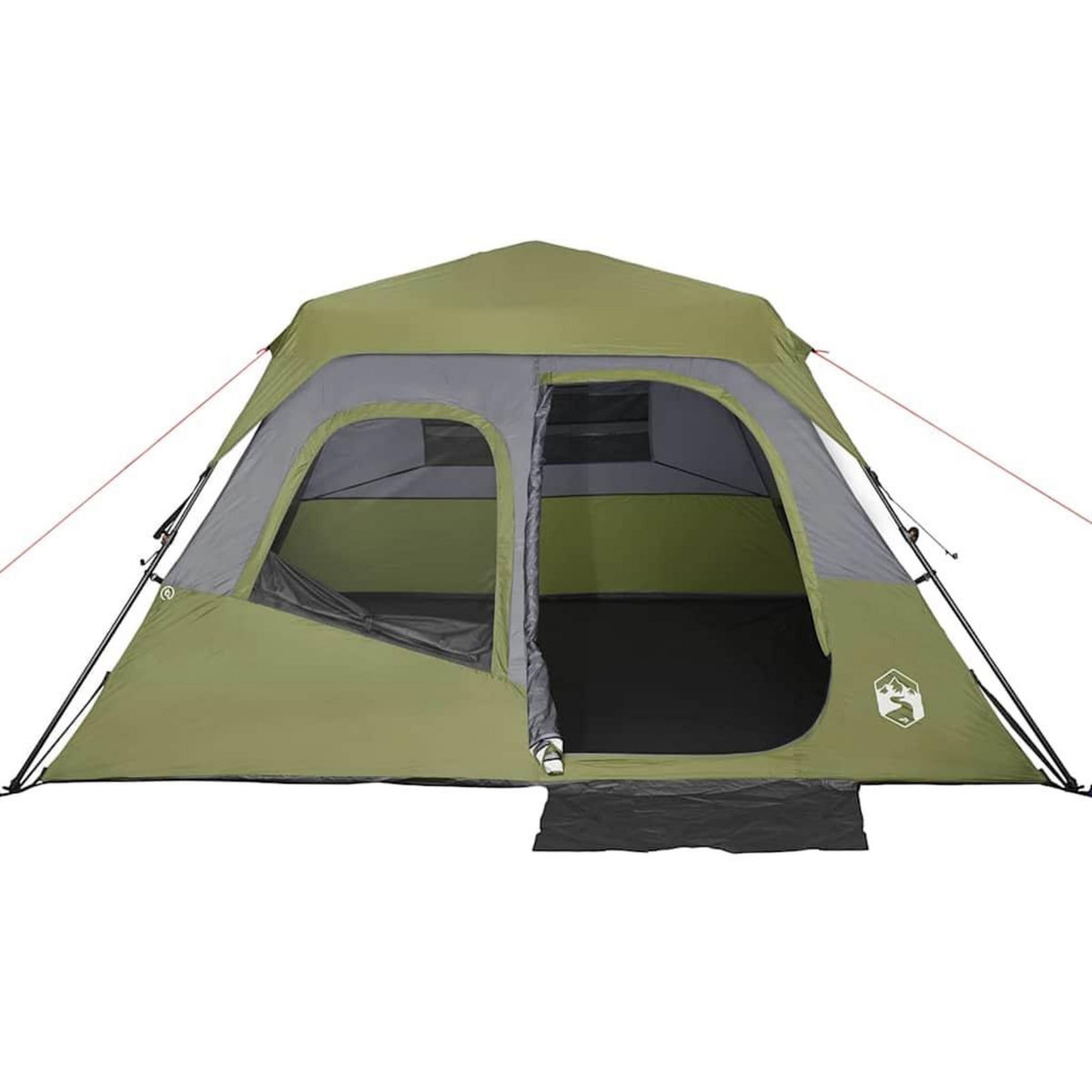 VIDAXL Tente familiale 6 personnes vert liberation rapide impermeable