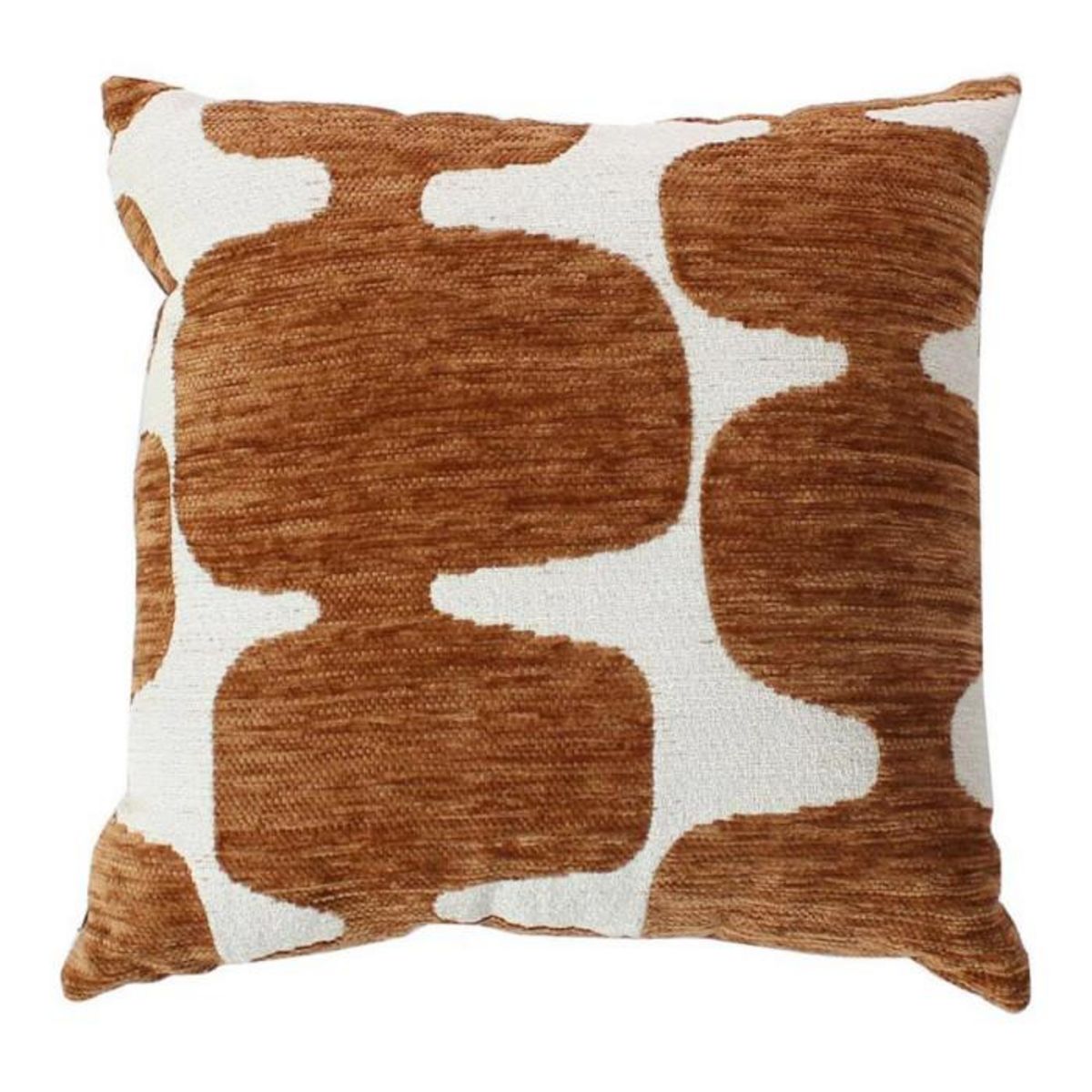 Paris Prix Coussin Déco à Motif  Copper  40x40cm Café & Blanc