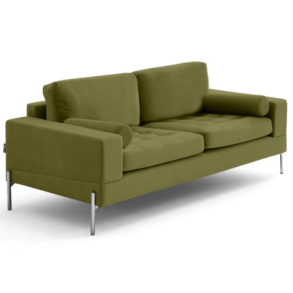 LISA DESIGN Isaure - canapé droit 3 places en velours