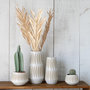 Voir la diapositive 4 : Paris Prix Vase Déco en Grès  Kai  40cm Beige & Blanc