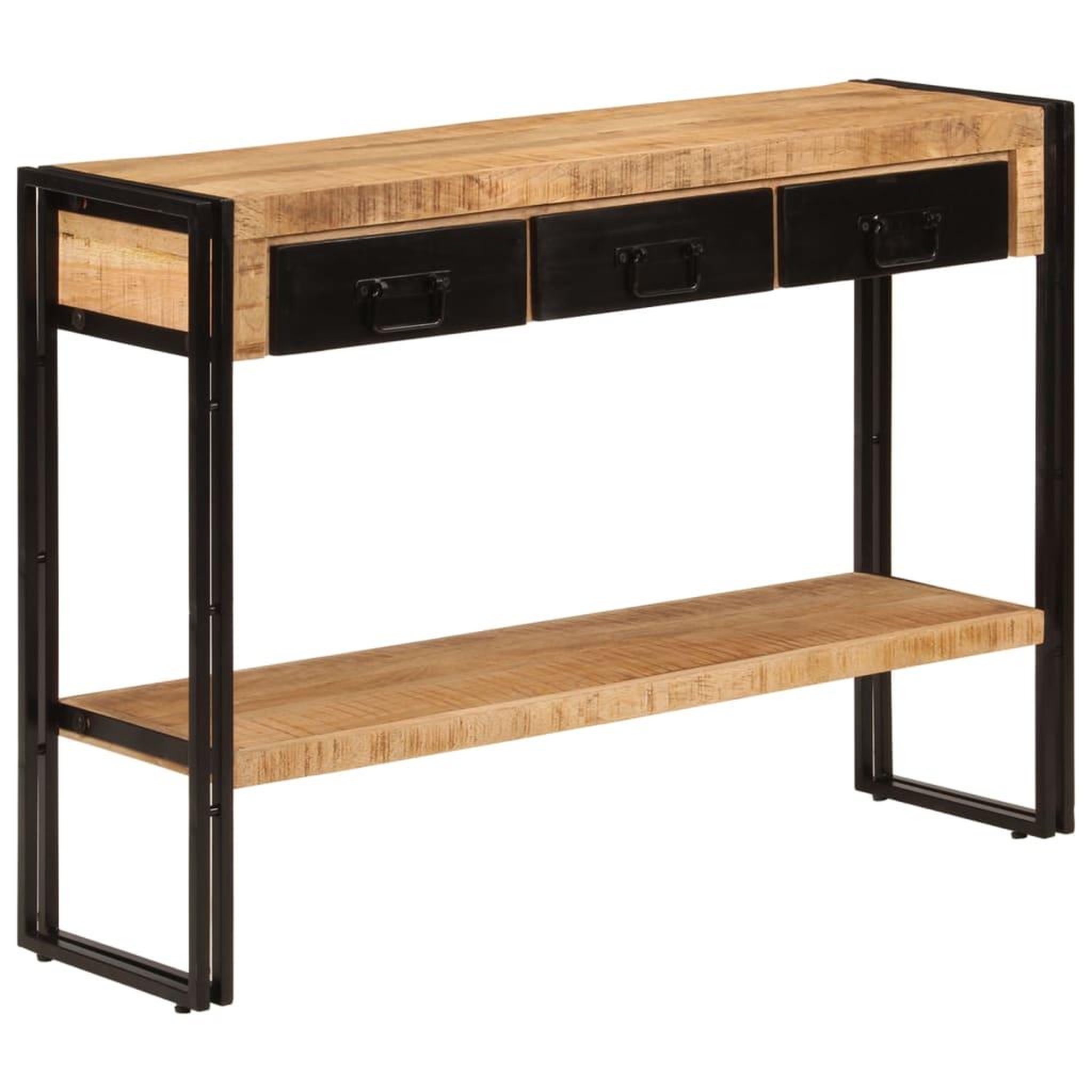 Voir la diapositive 1 : VIDAXL Table console 110x30x76 cm Bois de manguier solide