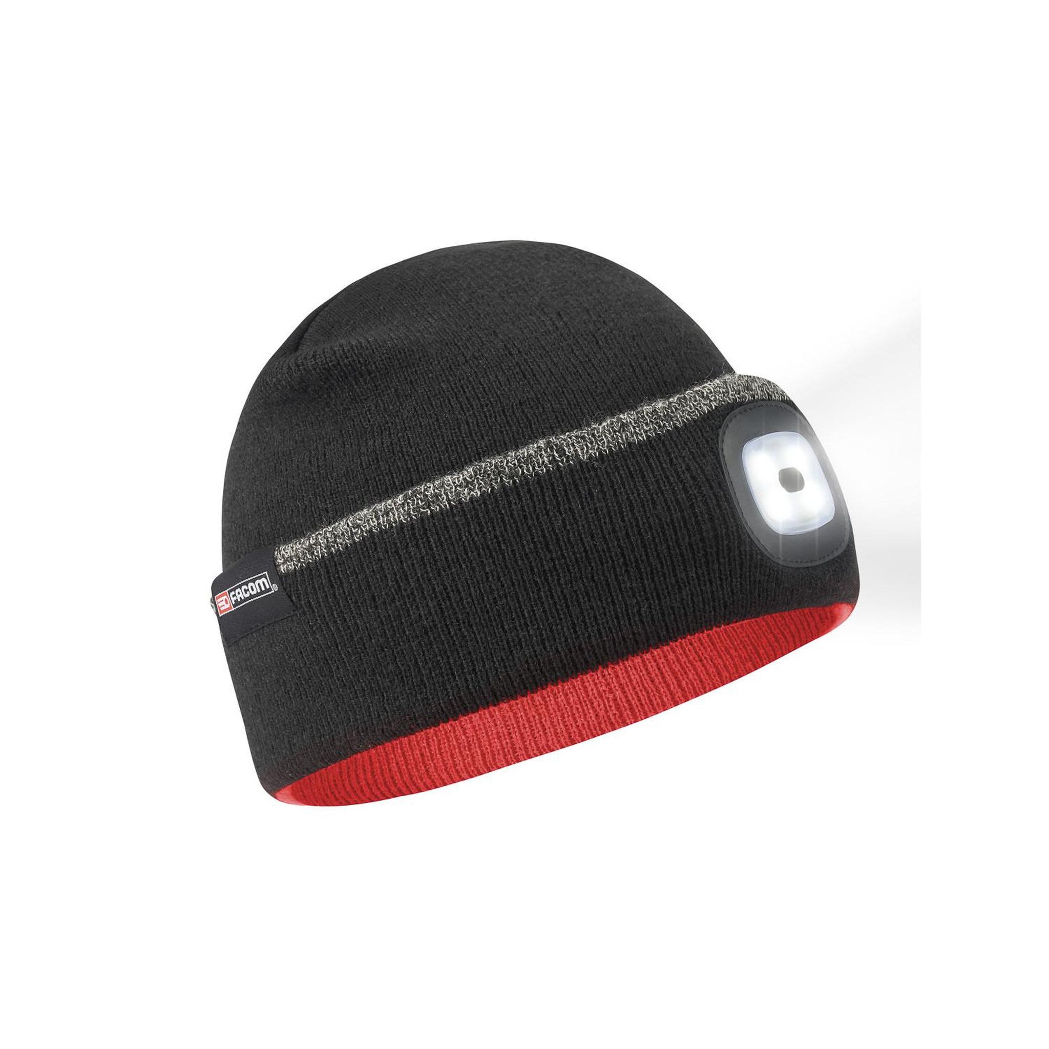 Voir la diapositive 3 : FACOM Bonnet LED avec 3 modes d'éclairages  et recharge via port USB