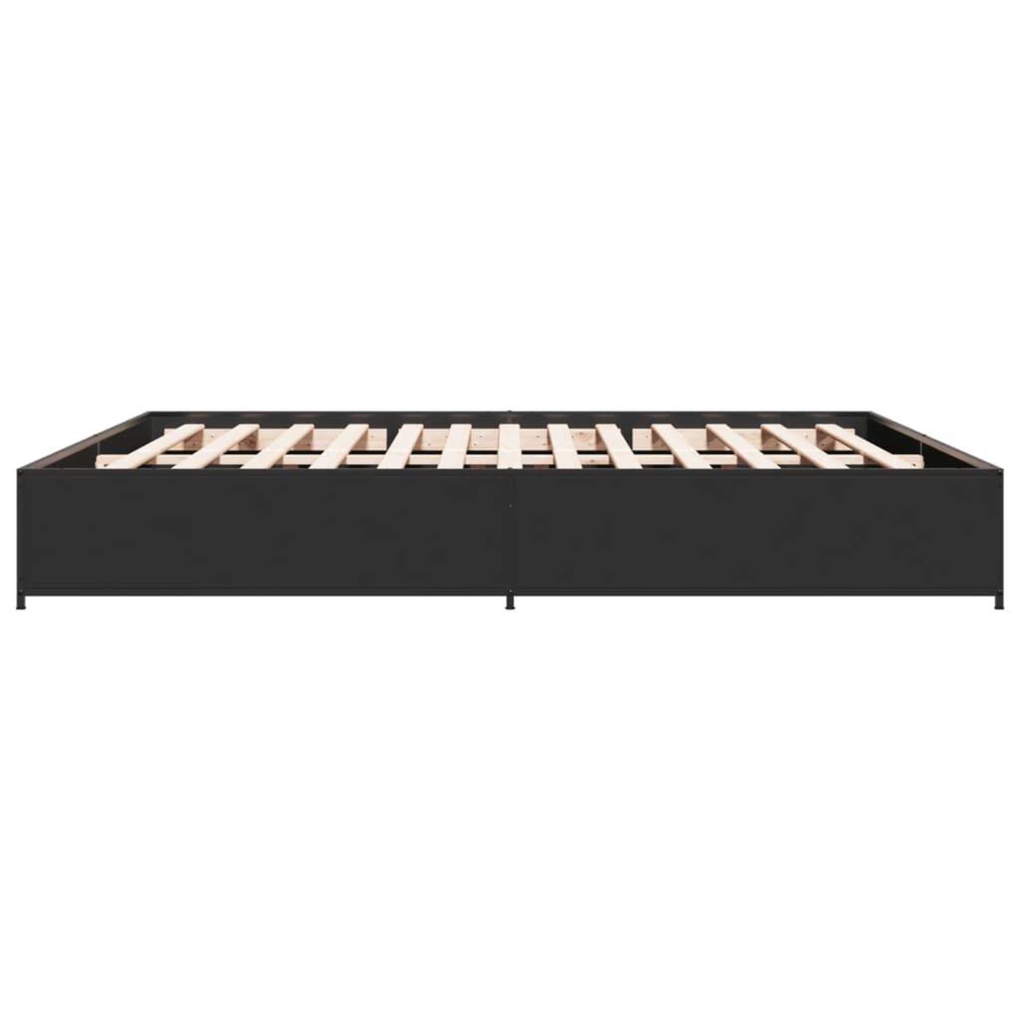 Voir la diapositive 5 : VIDAXL Cadre de lit sans matelas noir 160x200 cm