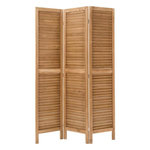 ATMOSPHERA Paravent 3 Panneaux en Bois  Camila  120x170cm Marron