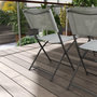Voir la diapositive 5 : OUTSUNNY Ensemble salon de jardin 5 pièces pliables 4 chaises et table