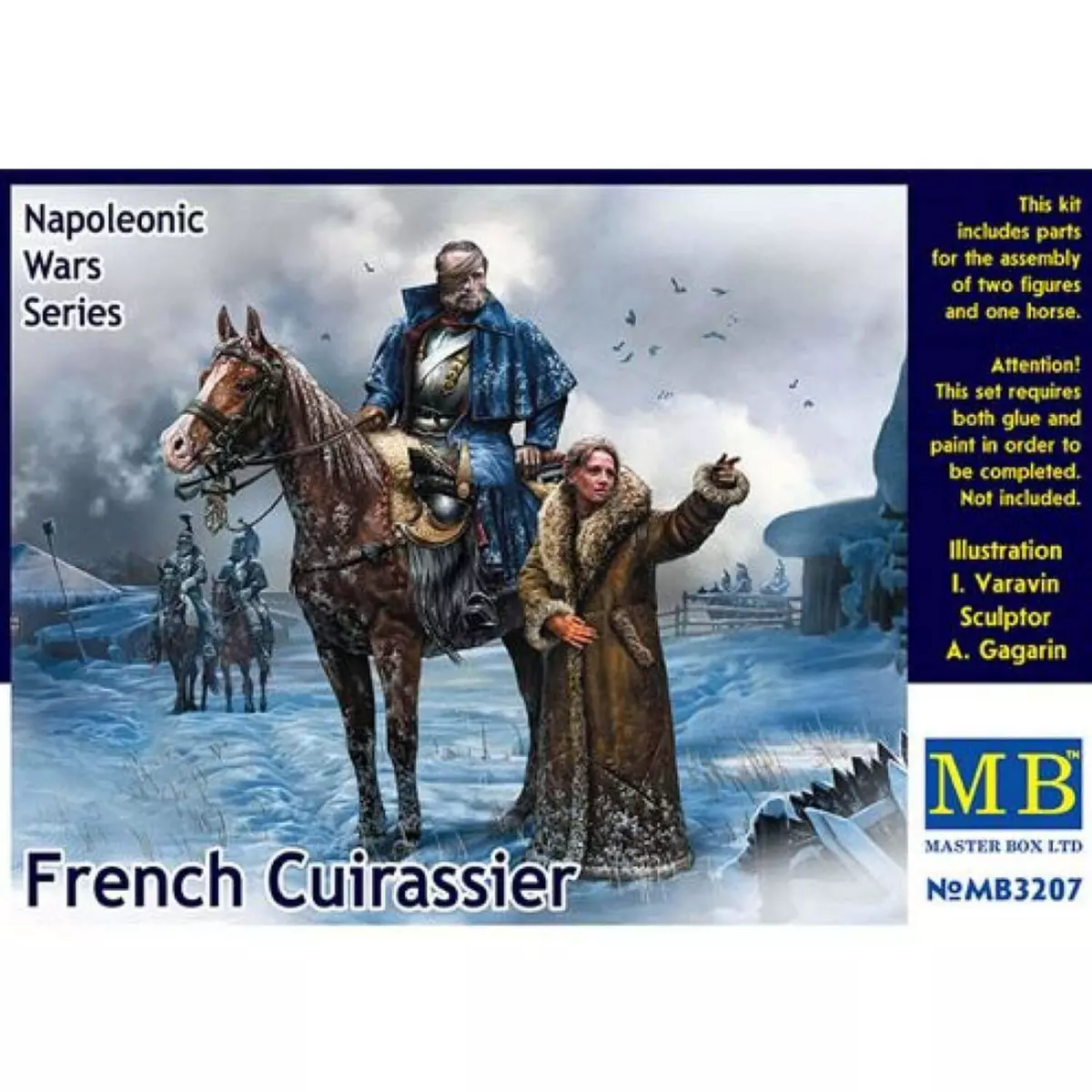 Master Box Figurine militaire : Cuirassier Français, série guerres napoléoniennes