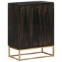 Voir la diapositive 3 : VIDAXL Buffet Noir 55x34x75 cm Bois massif de manguier et fer