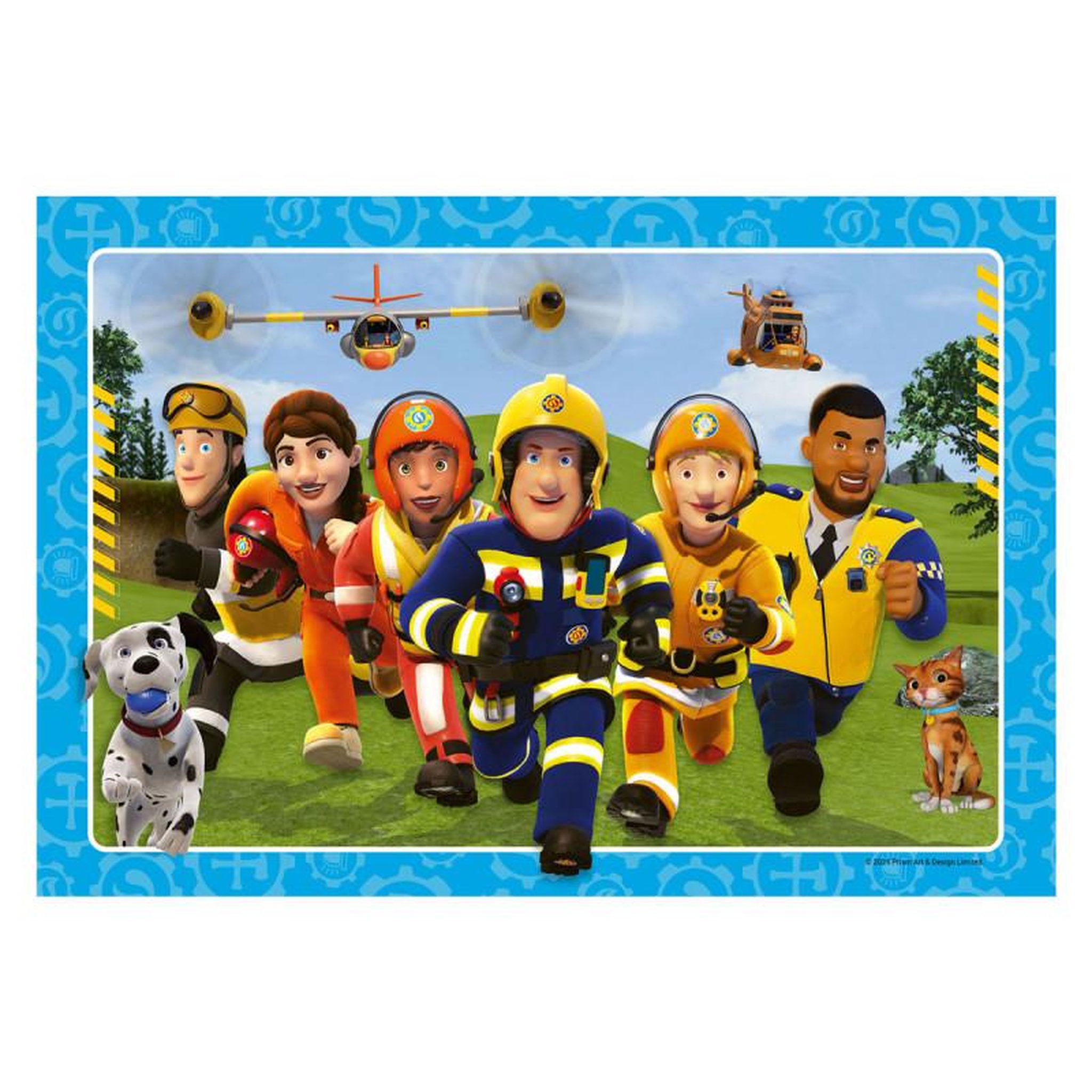 Voir la diapositive 3 : RAVENSBURGER Ravensburger - Jigsaw puzzle Fireman Sam, 2x12pcs. 120010319