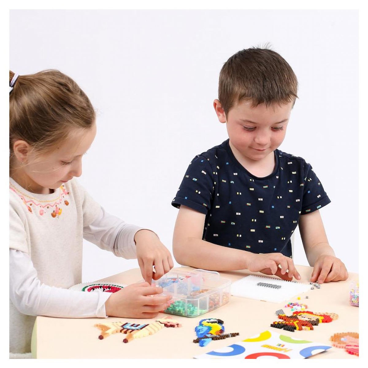 Hama Midi plaque carrée assemblable blanche