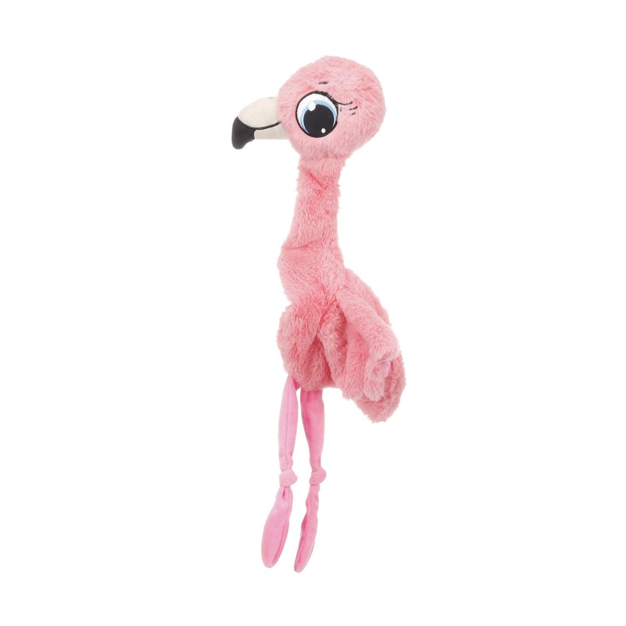 Eden Peluche flamant rose grand yeux pour chien