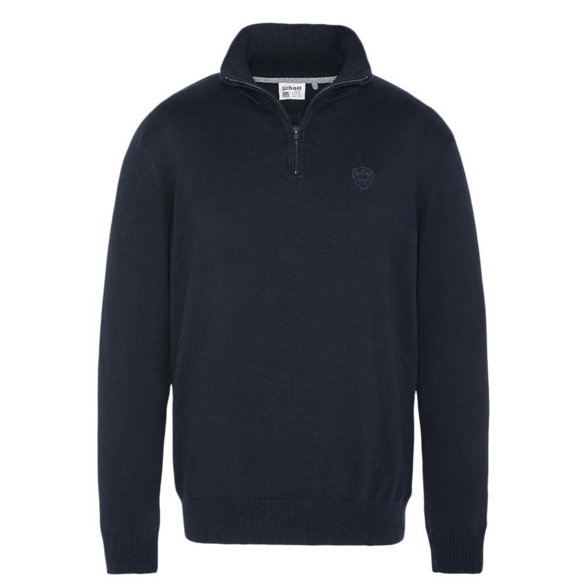 Schott Pull Marine Homme Schott PLB127. Coloris disponibles : Bleu
