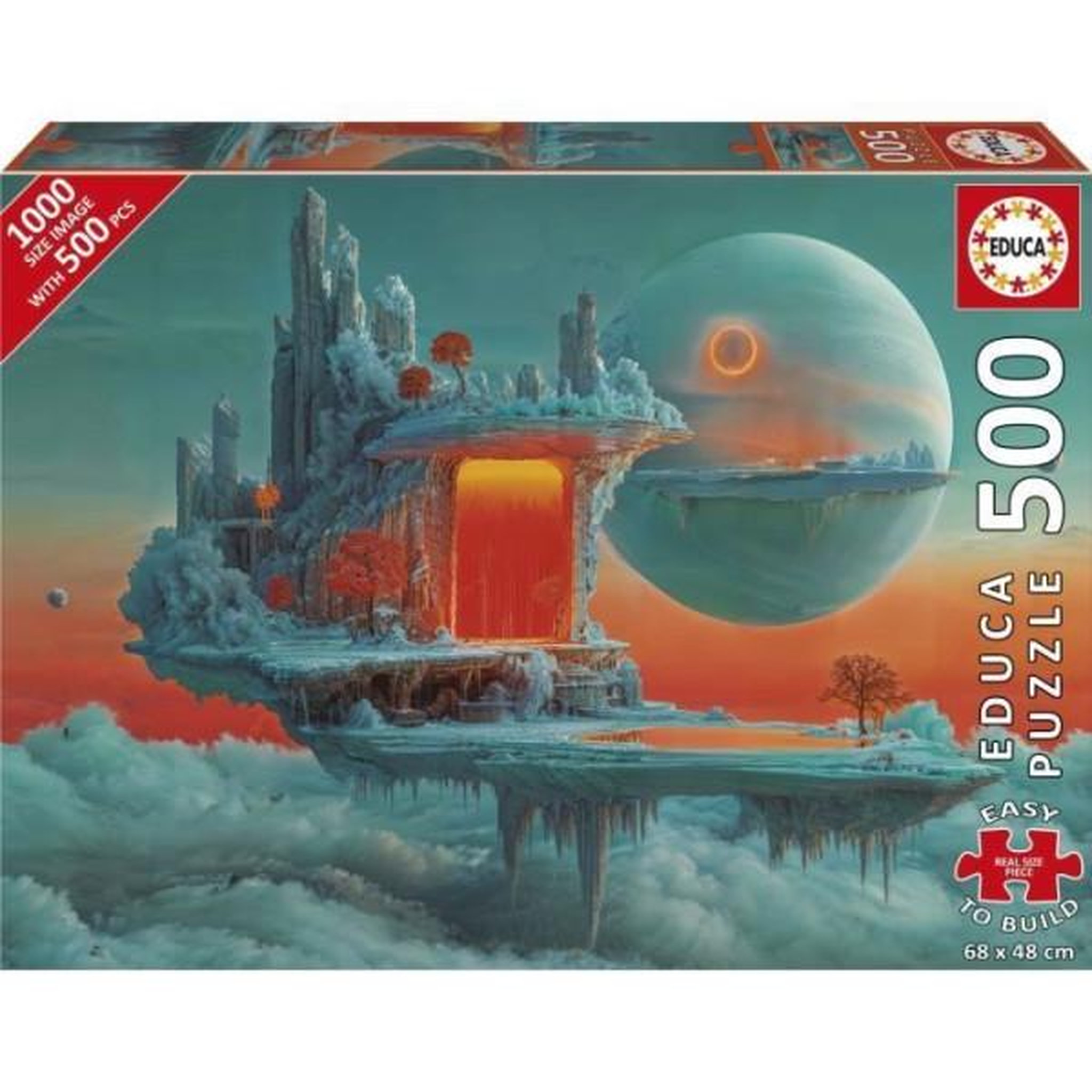 EDUCA Puzzle - educa - planete de feu et de glace - 500 pieces - 68x48 cm - a partir de 10 ans