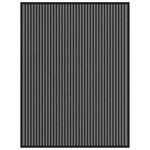 VIDAXL Paillasson noir et gris a rayures 90x120 cm