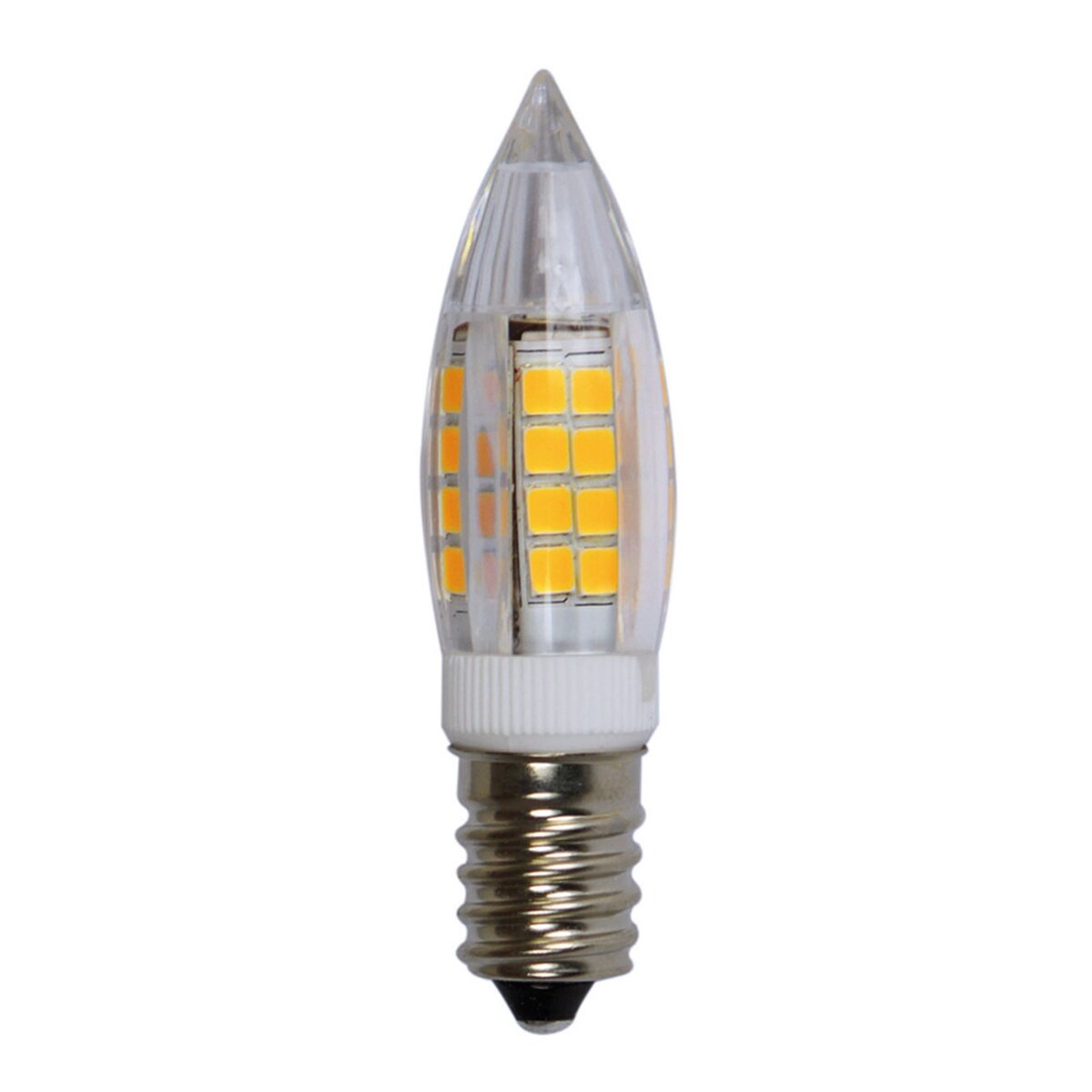 CENTRALE BRICO Ampoule led flamme E14 350 Lm 28 W blanc chaud, TIBELEC pas cher Auchan.fr
