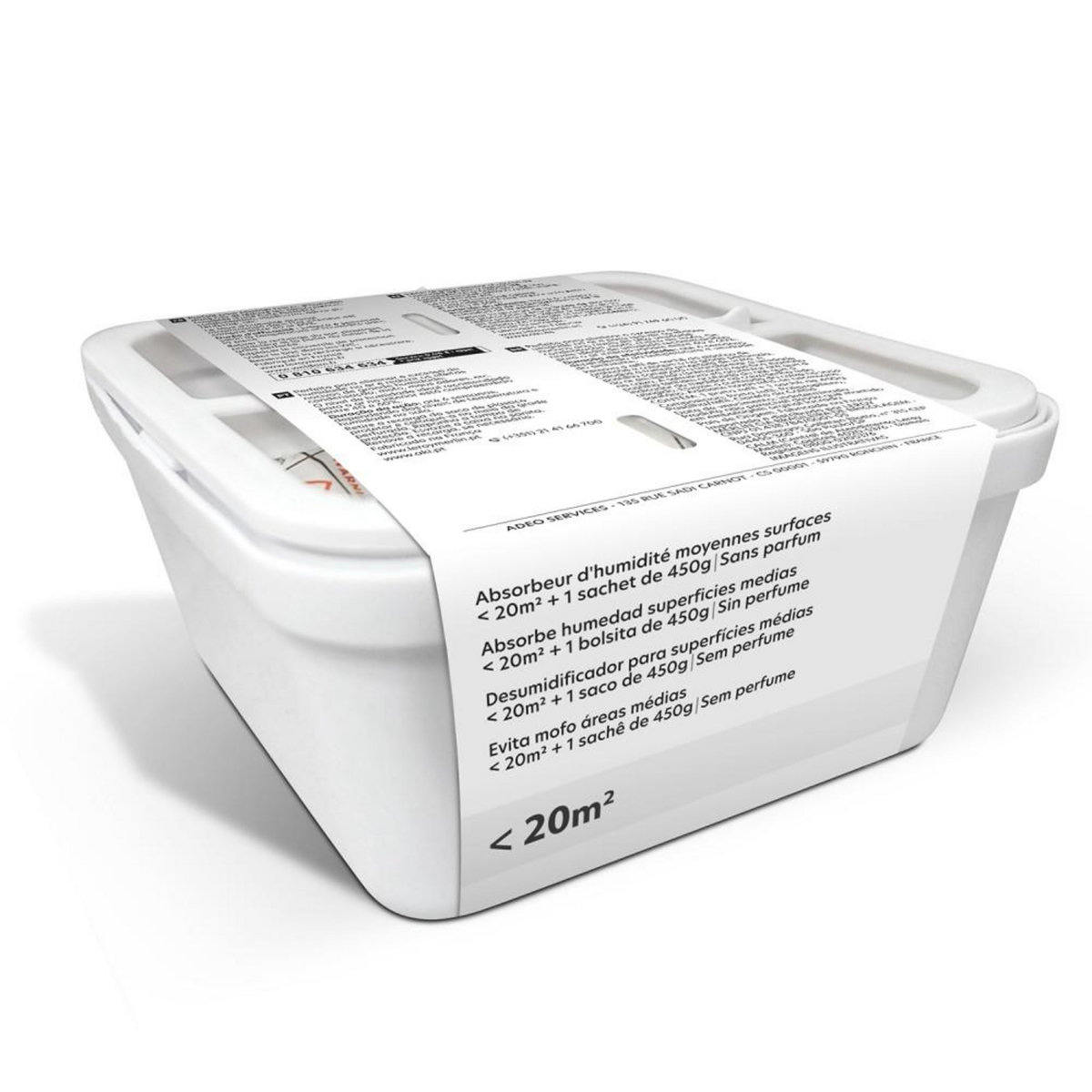 CENTRALE BRICO Absorbeur d'humidité et recharge sac, 20 m²