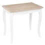 Voir la diapositive 2 : ATMOSPHERA Lot de 2 Tables Basses  Chrysa  60cm Blanc