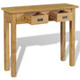 Voir la diapositive 3 : VIDAXL Table console teck massif 90x30x80 cm