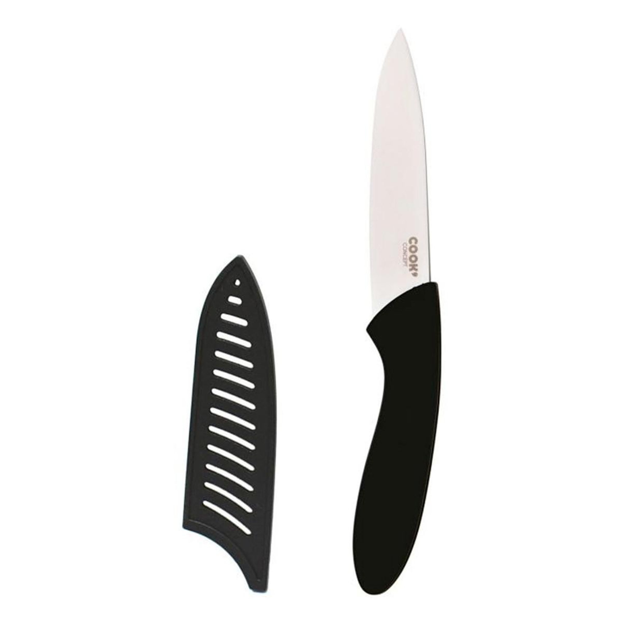Voir la diapositive 1 : COOK CONCEPT Couteau en céramique & etui  cario  19cm noir