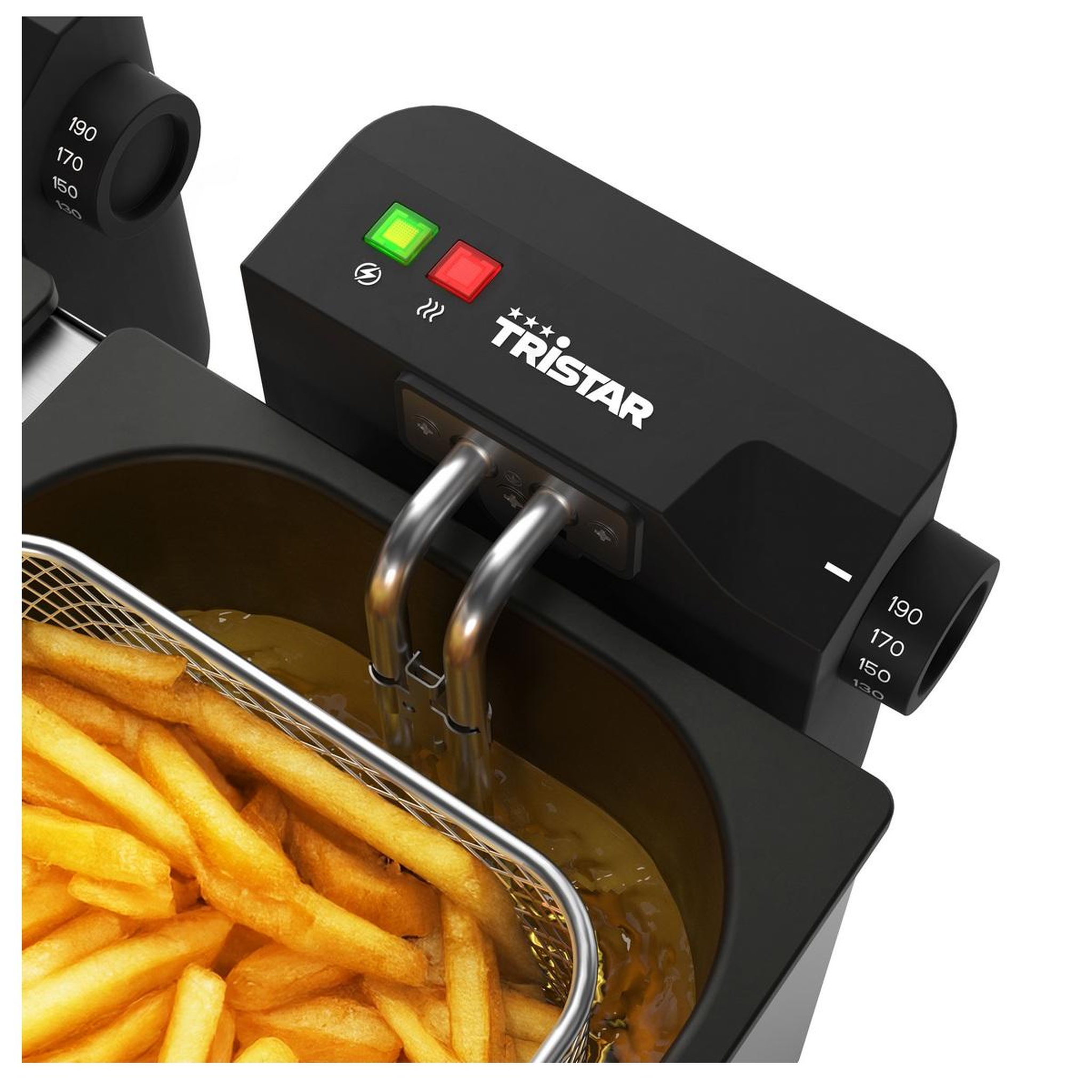 Voir la diapositive 5 : TRISTAR Friteuse inox 2x3l 3600w argent - fr9342