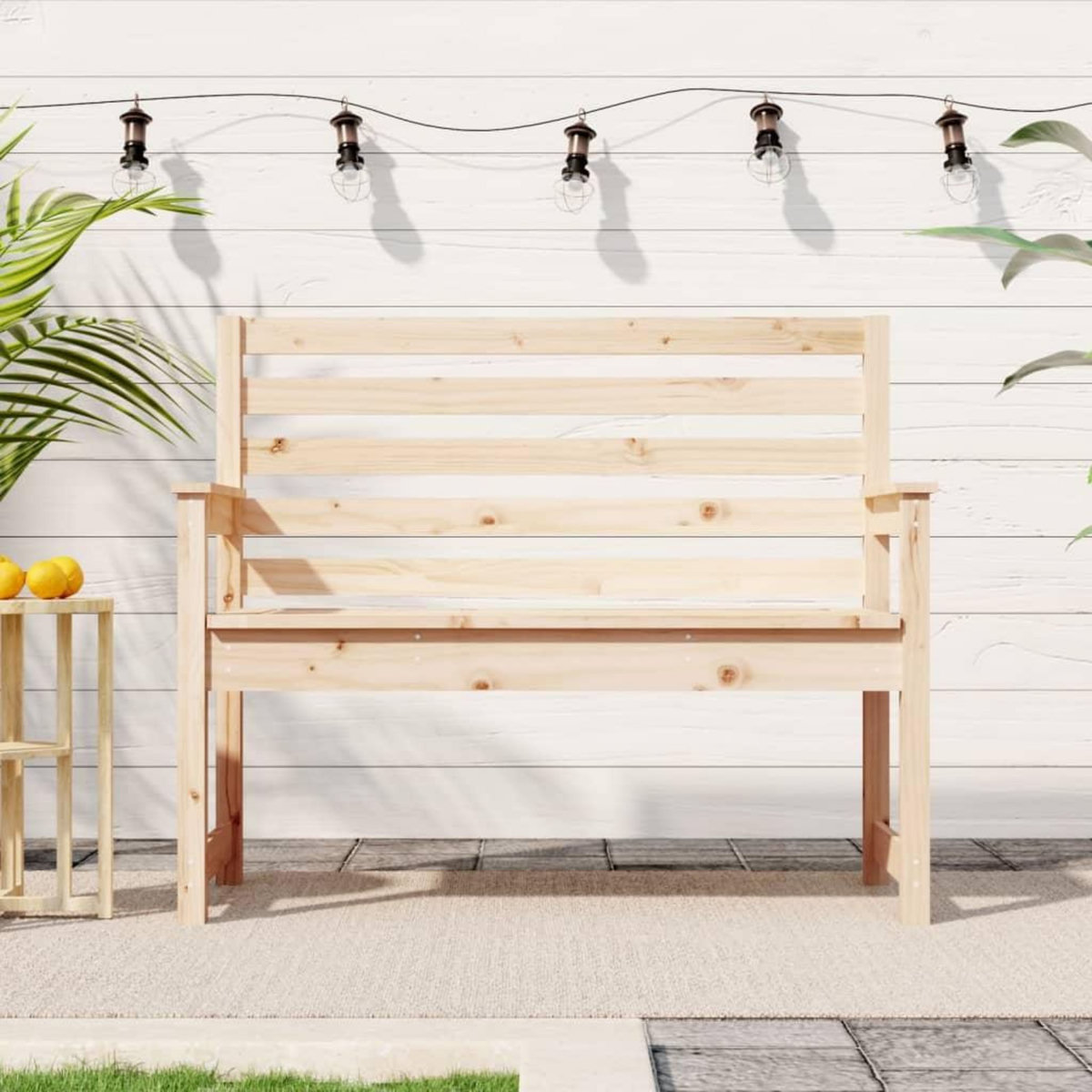VIDAXL Banc de jardin 109x48x91,5 cm bois massif de pin