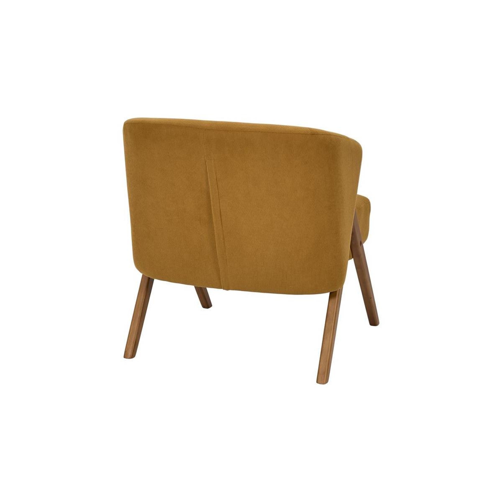 Voir la diapositive 5 : The Home Deco Factory Fauteuil design côtelé  jules  72cm jaune