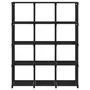 VIDAXL Etagere d'affichage 12 cubes Noir 103x30x141 cm Tissu