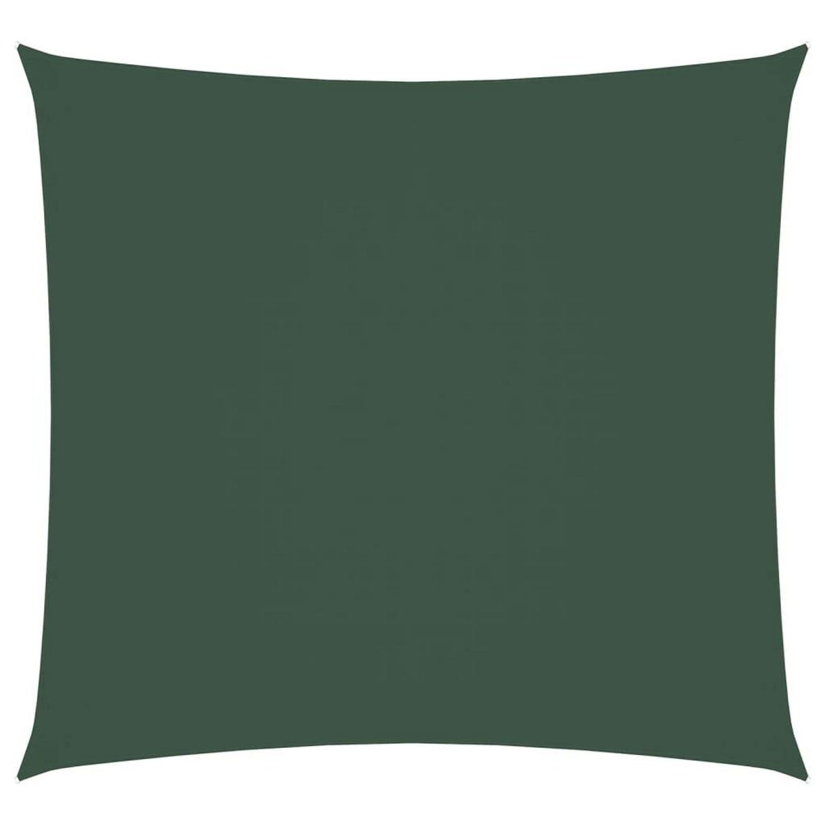 VIDAXL Voile de parasol tissu oxford carre 3x3 m vert fonce
