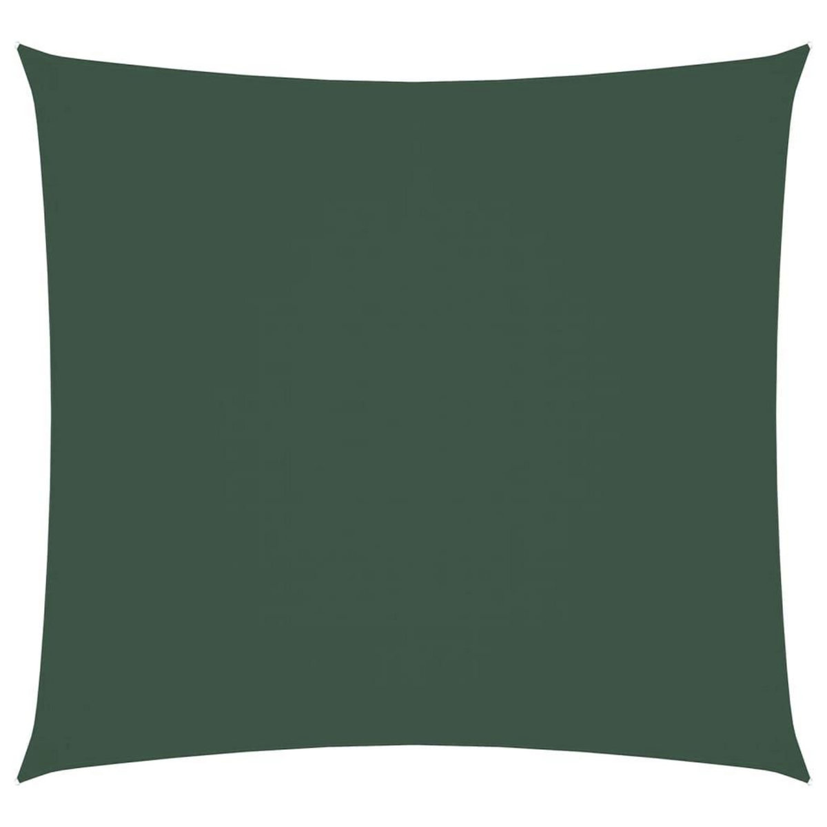 VIDAXL Voile de parasol tissu oxford carre 3x3 m vert fonce