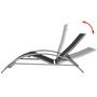 Voir la diapositive 4 : VIDAXL Chaise longue aluminium noir