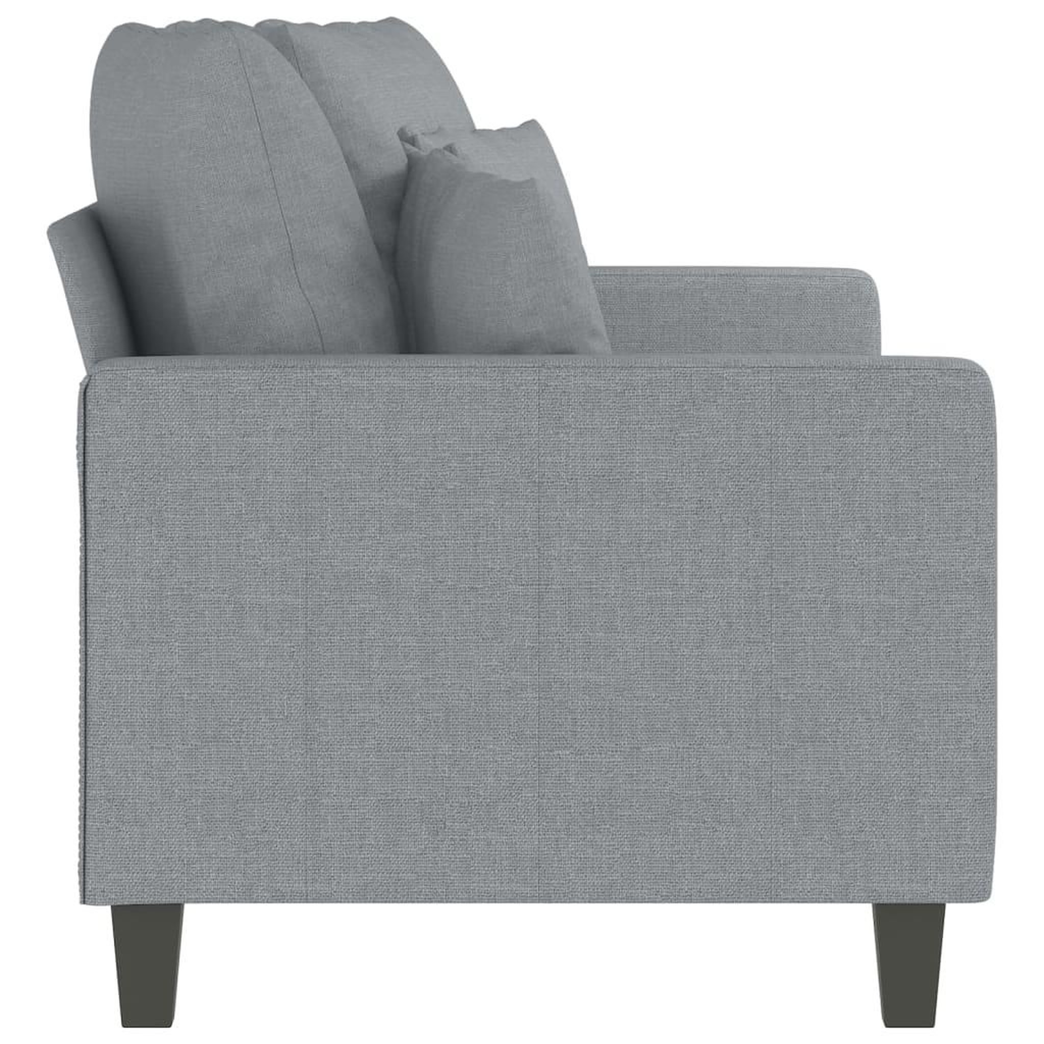 Voir la diapositive 4 : VIDAXL Canape a 2 places Gris clair 140 cm Tissu