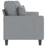 Voir la diapositive 4 : VIDAXL Canape a 2 places Gris clair 140 cm Tissu