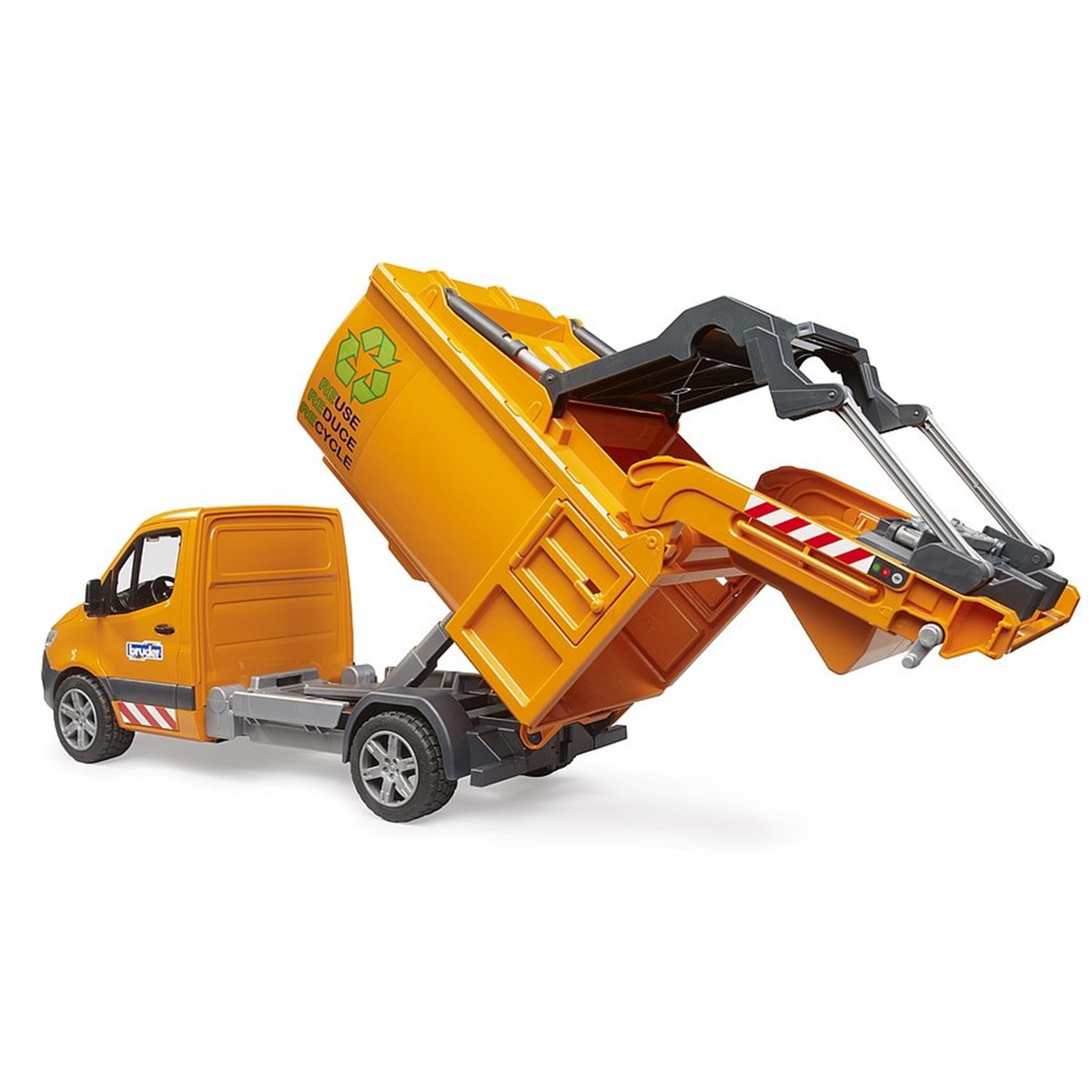 Voir la diapositive 5 : Bruder Camion poubelle miniature Bruder multicolore