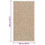 Voir la diapositive 6 : VIDAXL Tapis ZIZUR 100x200 cm aspect de jute interieur et exterieur
