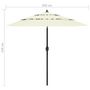 Voir la diapositive 6 : VIDAXL Parasol de jardin a 3 niveaux avec mat en aluminium sable 2,5 m