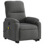Voir la diapositive 4 : VIDAXL Fauteuil inclinable de massage electrique gris fonce