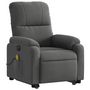 Voir la diapositive 4 : VIDAXL Fauteuil inclinable de massage electrique gris fonce