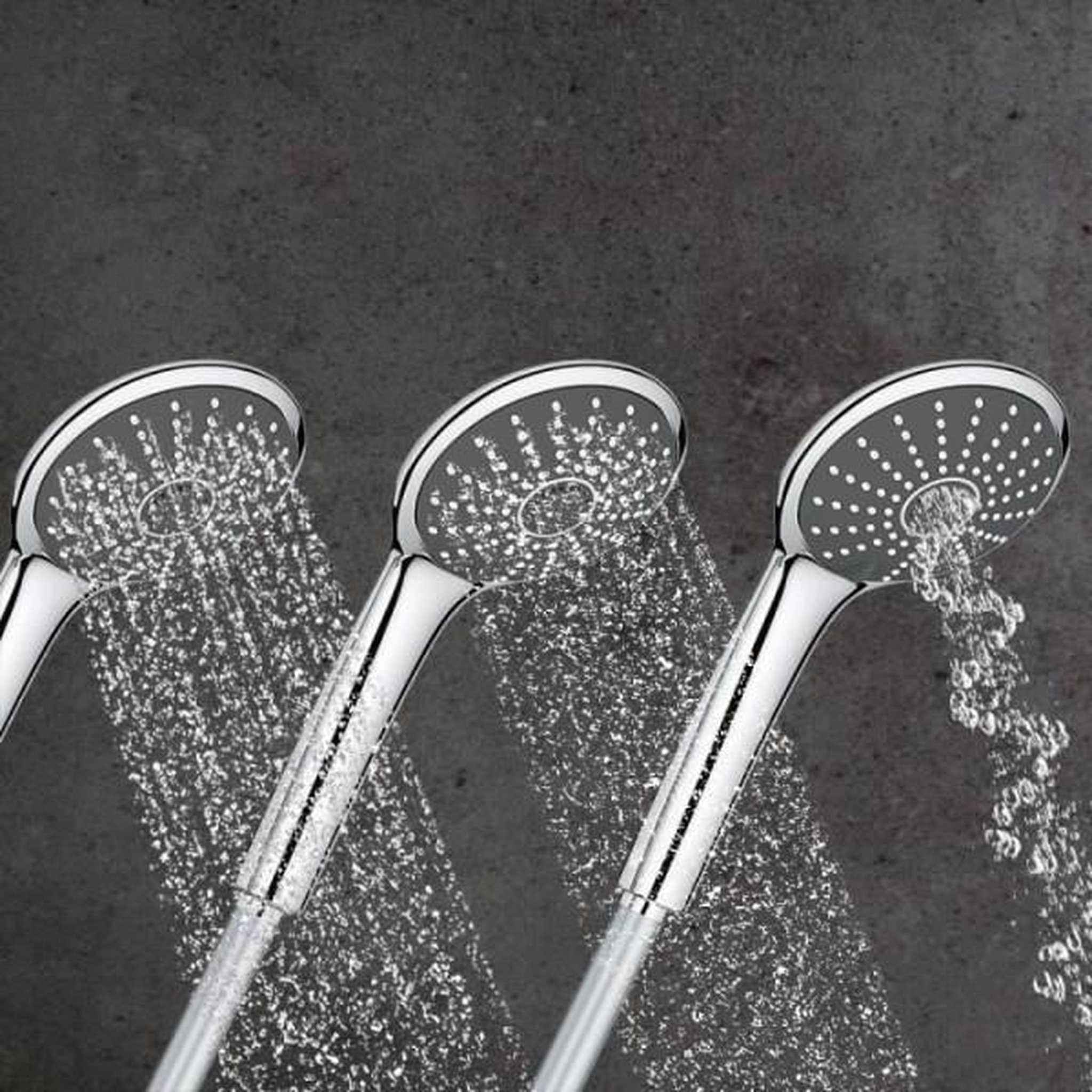 Voir la diapositive 4 : Grohe Ensemble de douche 3 jets - grohe - vitalio joy 110 massage - flexible lisse - systeme anti-torsion
