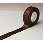  Masking tape - Marron - Paillettes - Repositionnable - 15 mm x 10 m