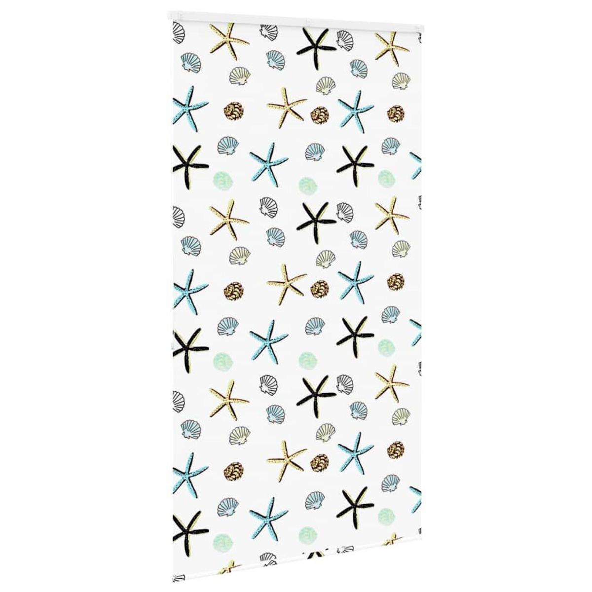 VIDAXL Store enrouleur de douche avec cassette largeur du tissu 126 cm