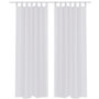 Voir la diapositive 1 : VIDAXL Rideau fin Blanc 140x225 cm 2 pcs