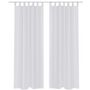 Voir la diapositive 1 : VIDAXL Rideau fin Blanc 140x225 cm 2 pcs