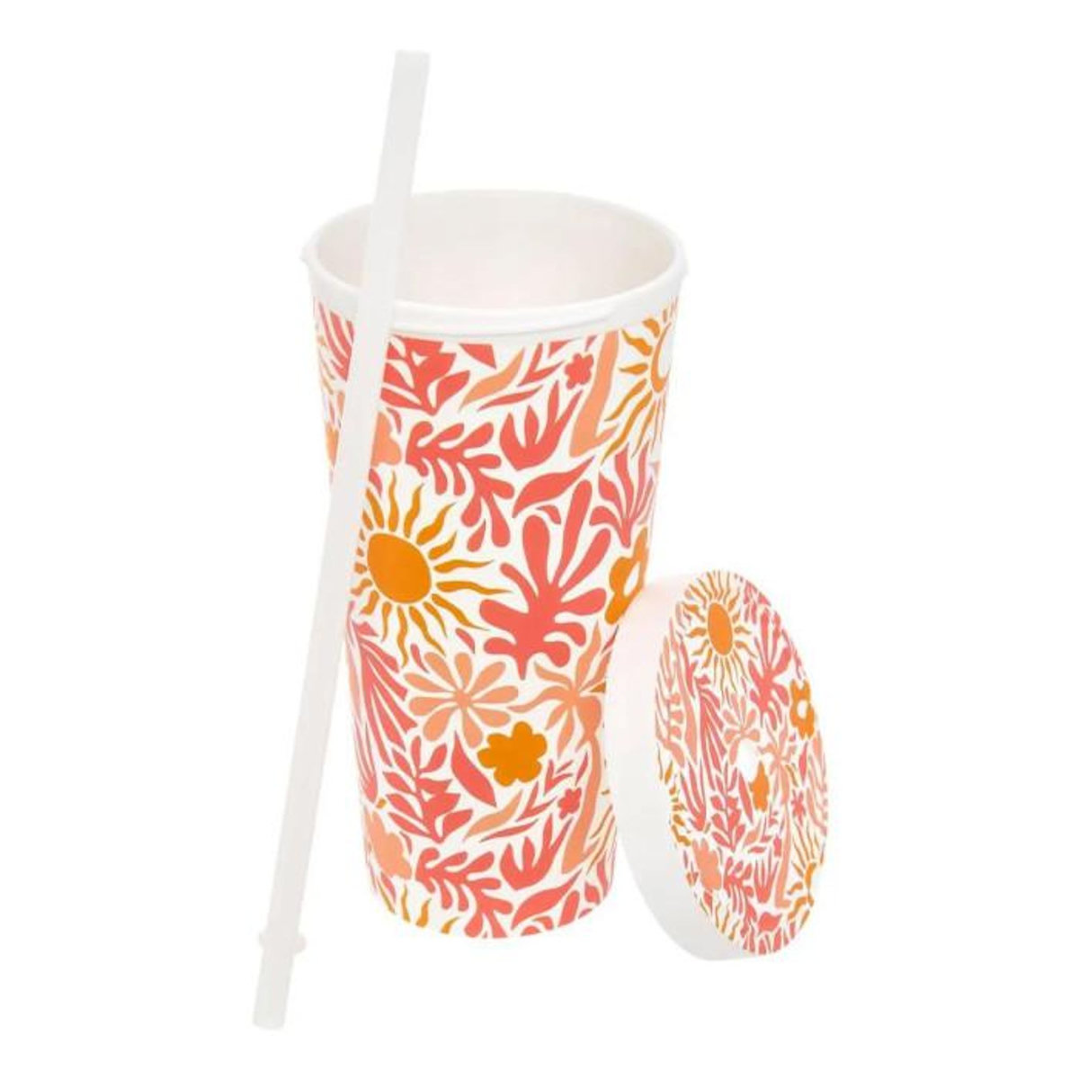 FIVE Mug Réutilisable Avec Paille  Eden  55cl Multicolore