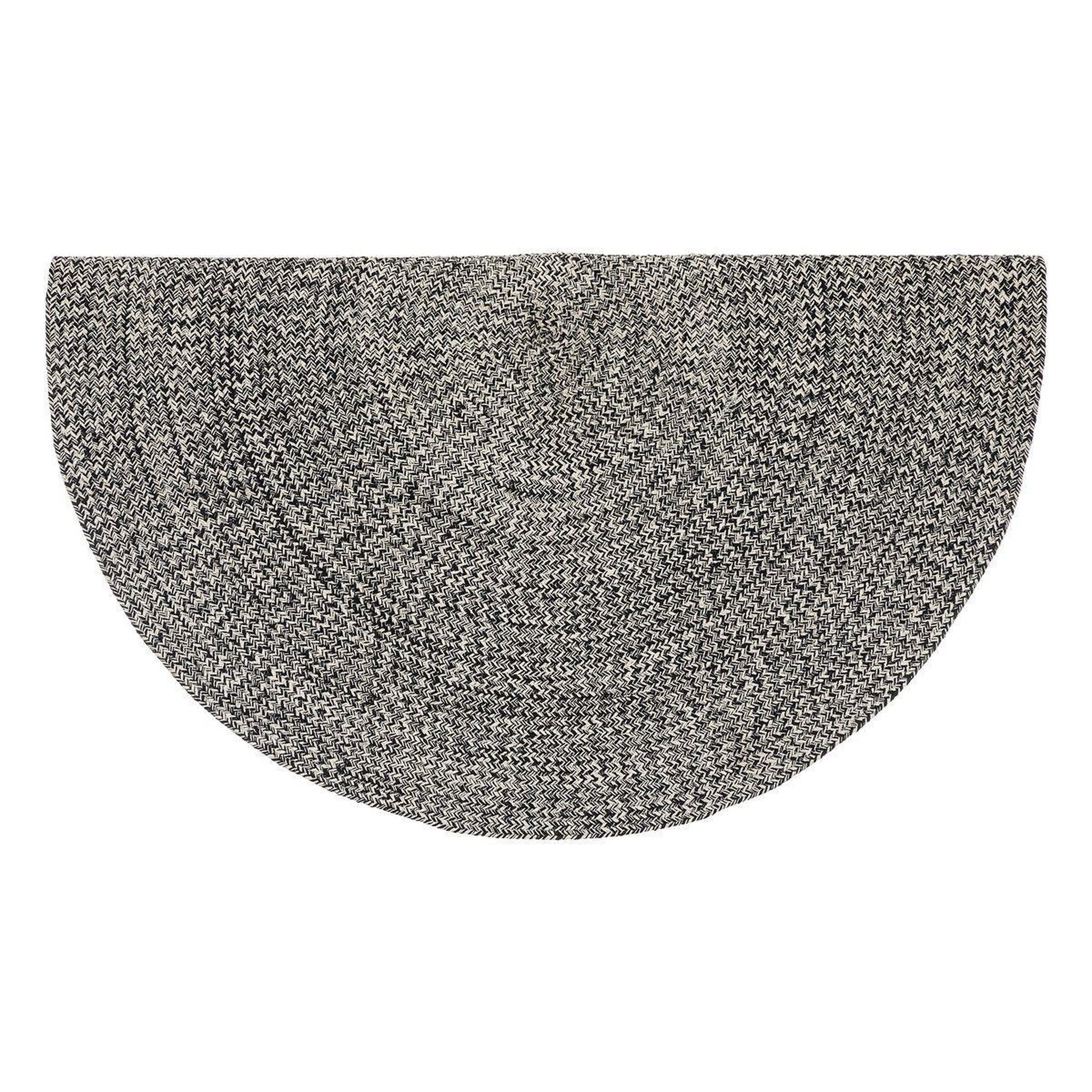 Voir la diapositive 2 : ATMOSPHERA Tapis déco tressé  café  120cm noir