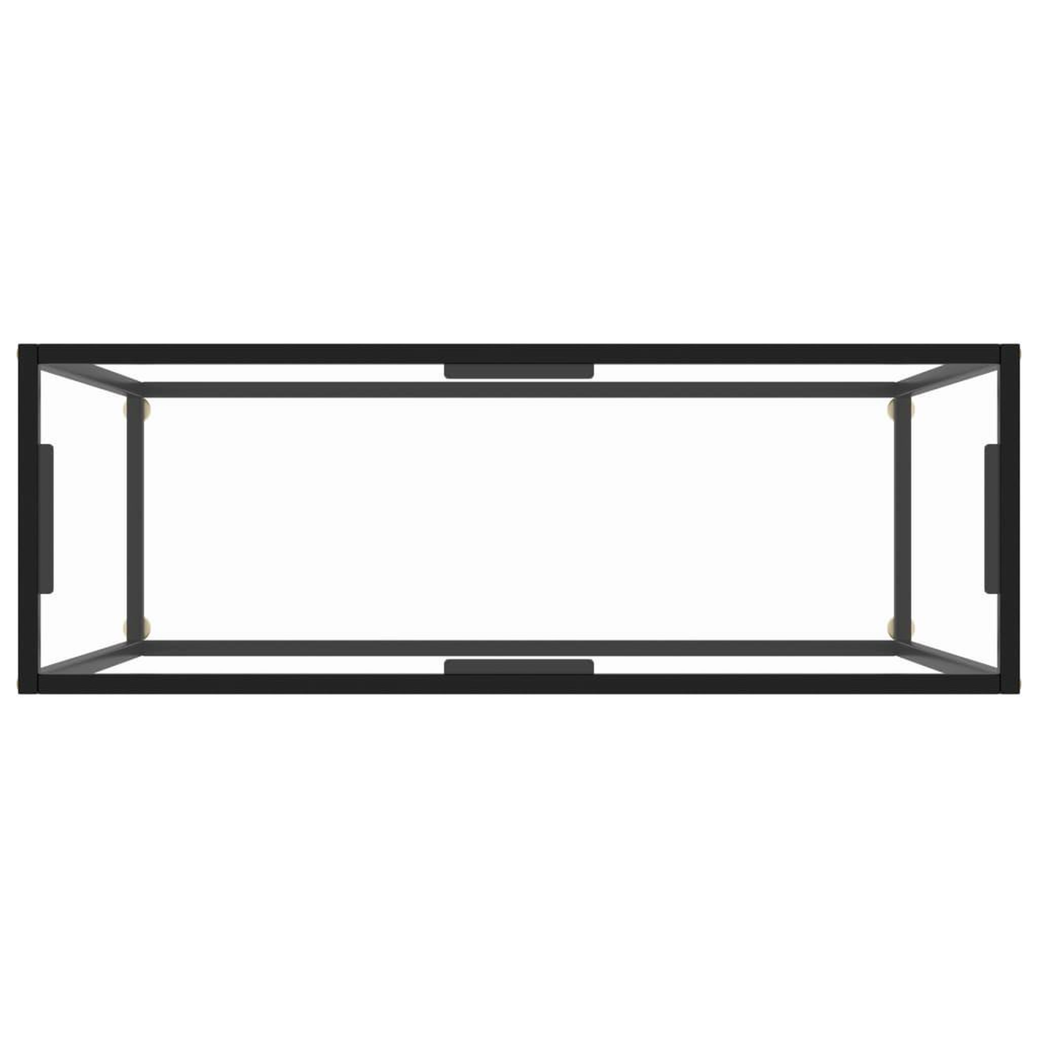 Voir la diapositive 4 : VIDAXL Table console Transparent 100x35x75 cm Verre trempe