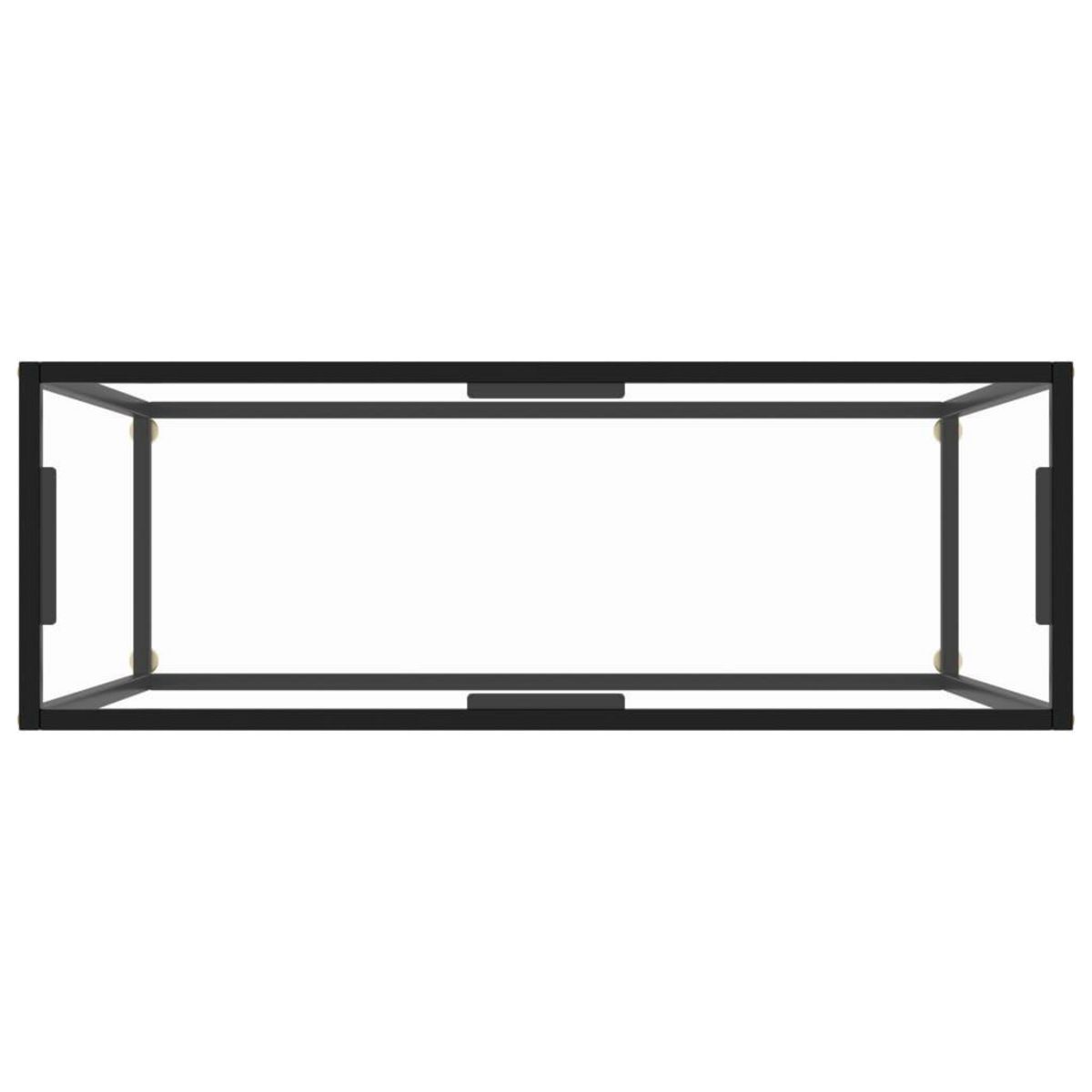 VIDAXL Table console Transparent 100x35x75 cm Verre trempe