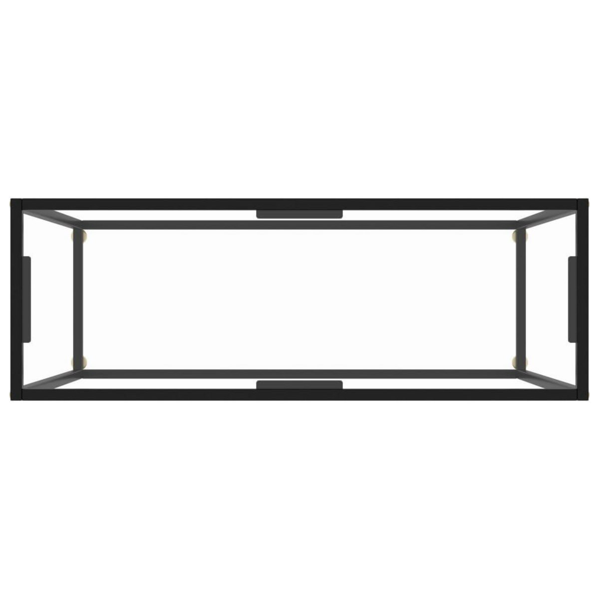 VIDAXL Table console Transparent 100x35x75 cm Verre trempe