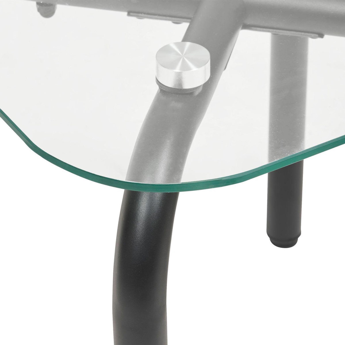 ATMOSPHERA Ensemble de 2 tables à café en verre HECATE - Noir