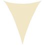 Voir la diapositive 2 : VIDAXL Voile d'ombrage 160 g/m^2 Creme 5x7x7 m PEHD